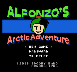 Alfonzo's Arctic Adventure (Homebrew) — Title screen